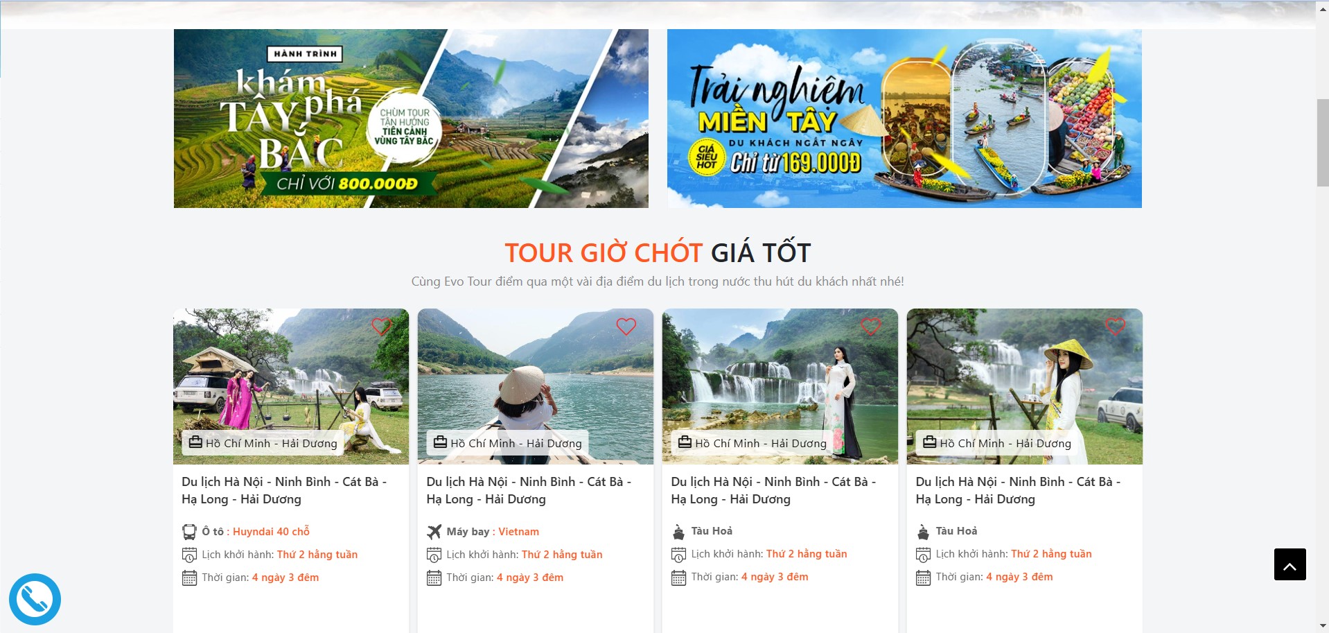 Mẫu Website Bán Tour Du Lịch  Chuẩn SEO Hiện Đại